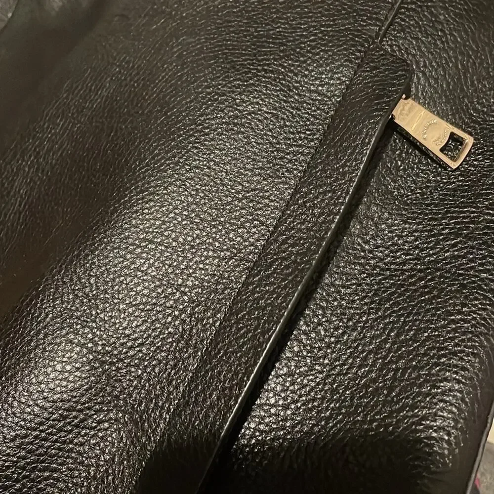 Coach Scout Black Pebble Leather Hobo Bag
